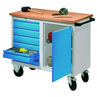 Pavoy Montagewagen | mit 6 Schubladen und geschlossenem Fach | 91,5 x 109 x 60 | große Farbauswahl