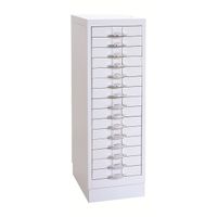 Schubladenschrank DIN-A4 | Schubladencontainer | 15 Schübe - GRAU