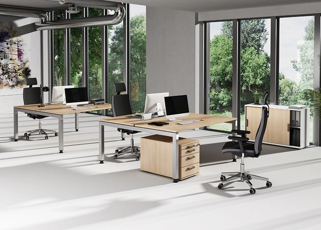 VJD16 günstig online kaufen,Schreibtisch,Bürotisch,Tisch 160x160,Tischplatte 160 x 160,Schreibtisch