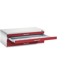 C+P Flachablageschrank 7100 DIN-A1 | Planschrank 5 Schübe | große Farbauswahl