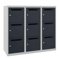 PAVOY Schließfach-Hängeschrank | 9 Abteile | 108,7 x 120 x 50 | große Farbauswahl