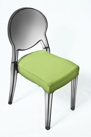 Loungechair mit Polster,transparenter Stuhl,Acrystuhl,durchsichtiger Stuhl