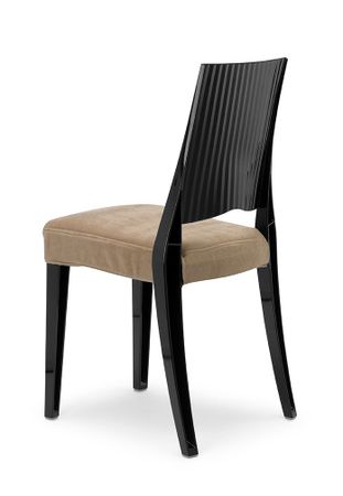 Loungechair mit Polster,transparenter Stuhl,Acrystuhl,durchsichtiger Stuhl,Stuhl schwarz