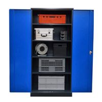 XXL Werkzeugschrank | Werkstattschrank 195x92x60 ANTHRAZIT/BLAU