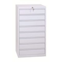Schubladenschrank DIN-A3 | Schubladencontainer | 8 Schübe für A3 - GRAU