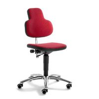 Bürostuhl | Drehstuhl - hohe Schulterfreiheit und dynamisches Sitzen ROT