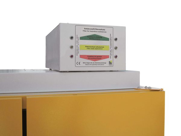 LACONT Gefahrstoff-Filteraufsatz basic zur technischen Entlüftung von Sicherheitsschränken SiS Typ 30 / Typ 90