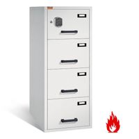 Feuerfester Hängeregisterschrank 4 Schübe | LFS 60P | einbahnig