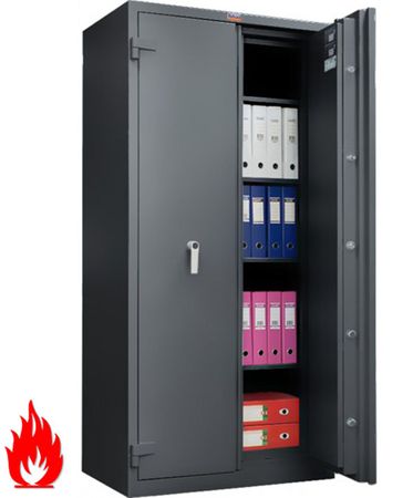 Safe | Tresor mit Feuer- und Einbruchsschutz nach Klasse ECBS Grad S2 nach EN 14450 sowie LFS 60P nach EN 15659 GRAPHITGRAU