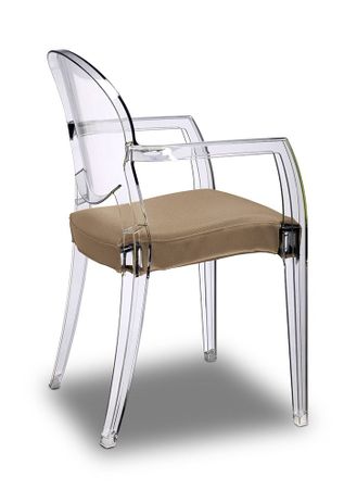 Loungechair mit Polster,transparenter Stuhl,Acrystuhl,durchsichtiger Stuhl,Stuhl