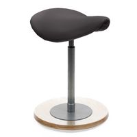 Hocker | Pendelhocker mit ergonomisch geformtem Sattelsitz SCHWARZ Modell 2