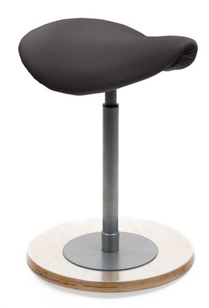 Hocker | Pendelhocker mit ergonomisch geformtem Sattelsitz SCHWARZ Modell 2