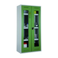 LACONT GEFAHRSTOFFSCHRANK | Chemikalienschrank Plexiglastüren 2-türig | 95 cm breit