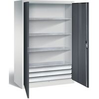 C+P Werkzeugschrank | Materialschrank mit 3 Schubladen | 195x120x60 cm (HxBxT) | große Farbauswahl