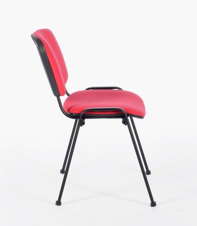 Schulungsstuhl, Stühle im Set, Stuhlset rot schwarz